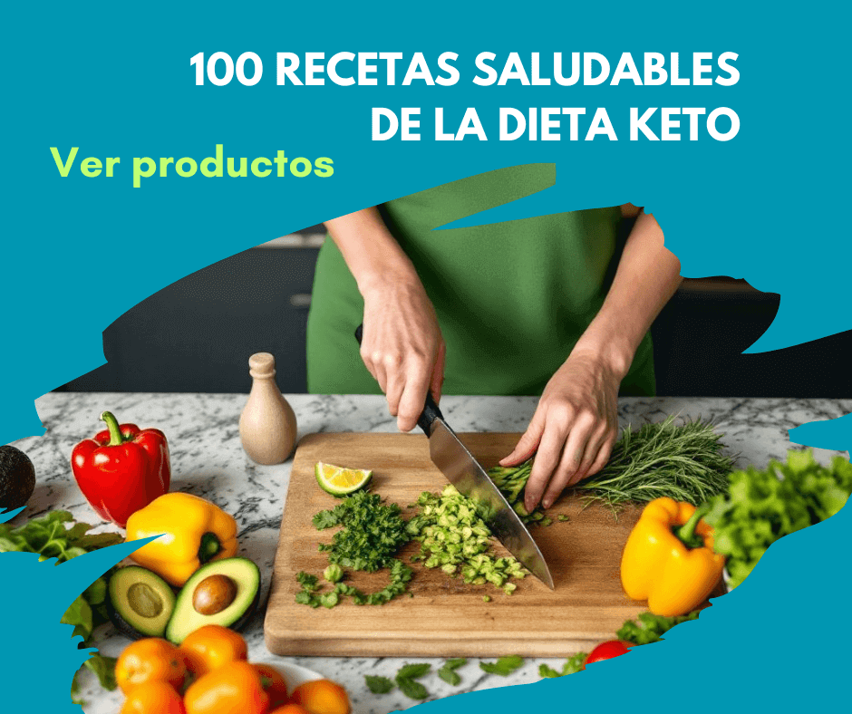 Manos preparando comida saludable con vegetales para la dieta keto