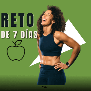 Mujer haciendo ejercicio en el reto de 7 días para quemar grasa y mejorar la salud.