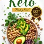 Portada del libro Keto con aguacate, nueces y alimentos saludables.